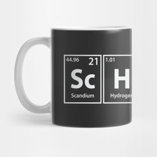 Schism (Sc-H-I-Sm) Periodic Elements Spelling Mug